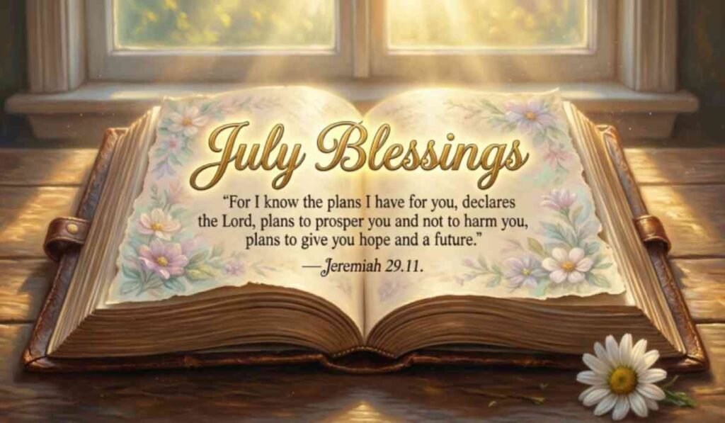July Blessings Bible Verse