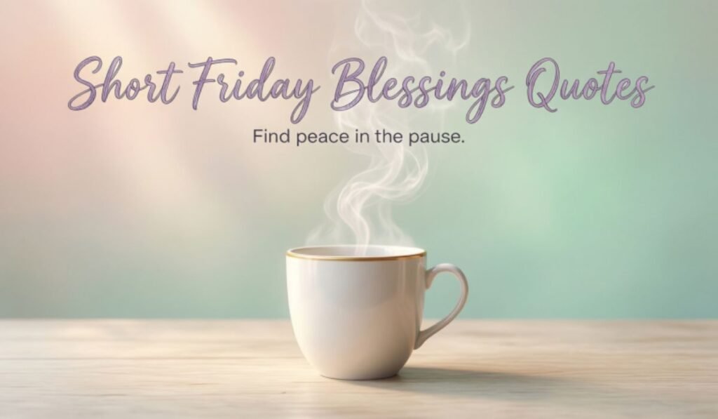 Short Friday Blessings Quotes
