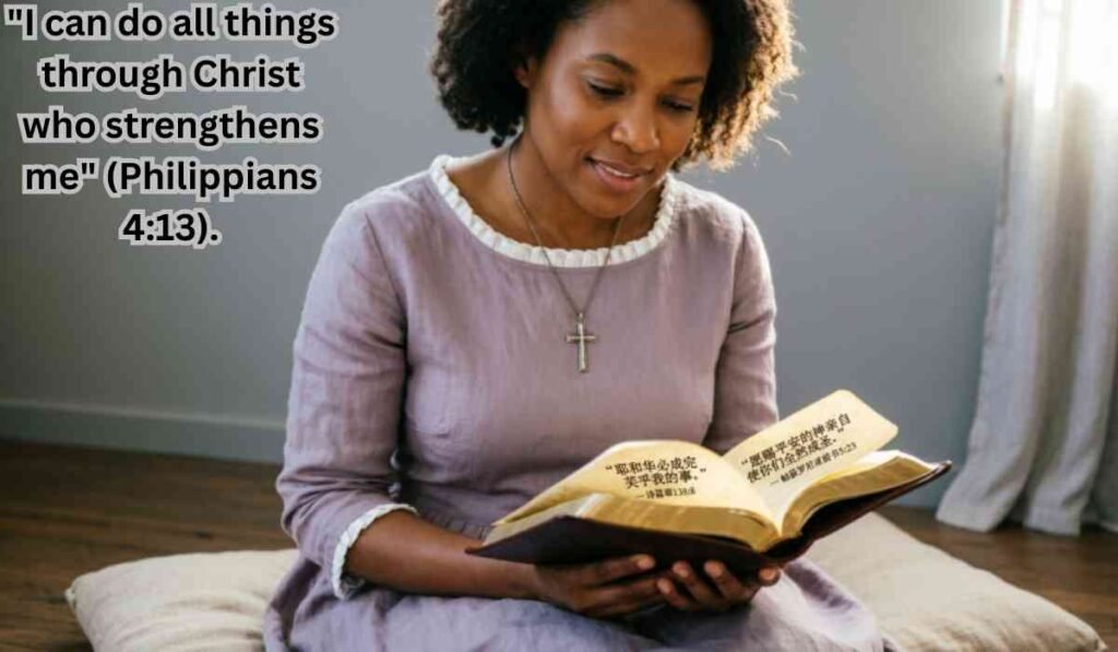 "I can do all things through Christ who strengthens me" (Philippians 4:13).