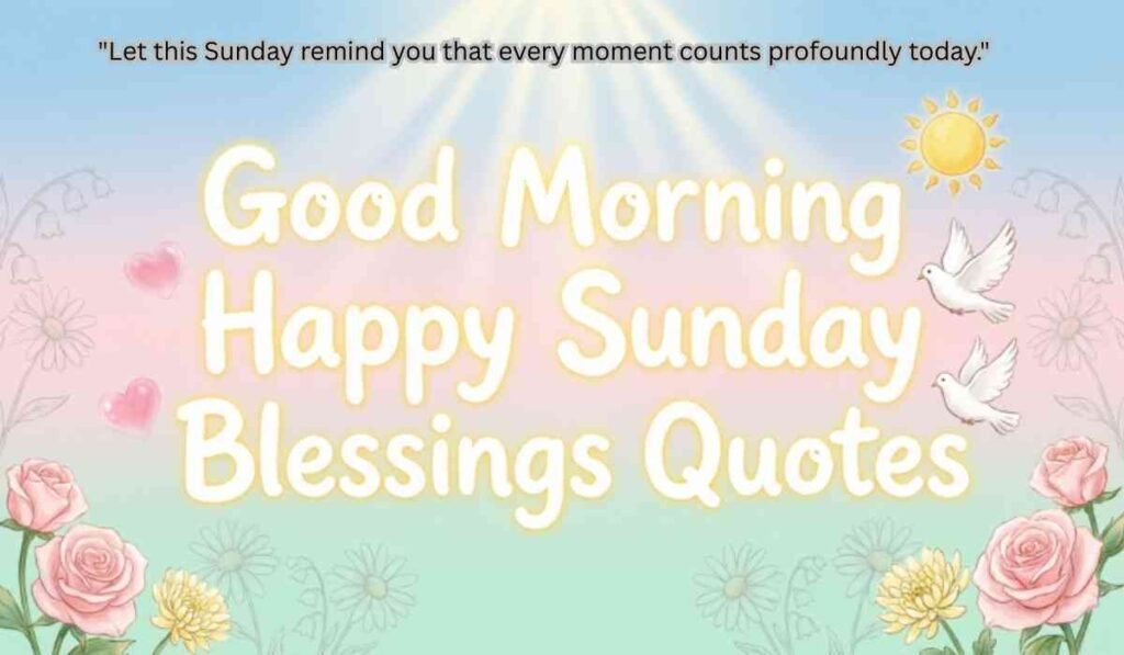 Good Morning Happy Sunday Blessings Quotes