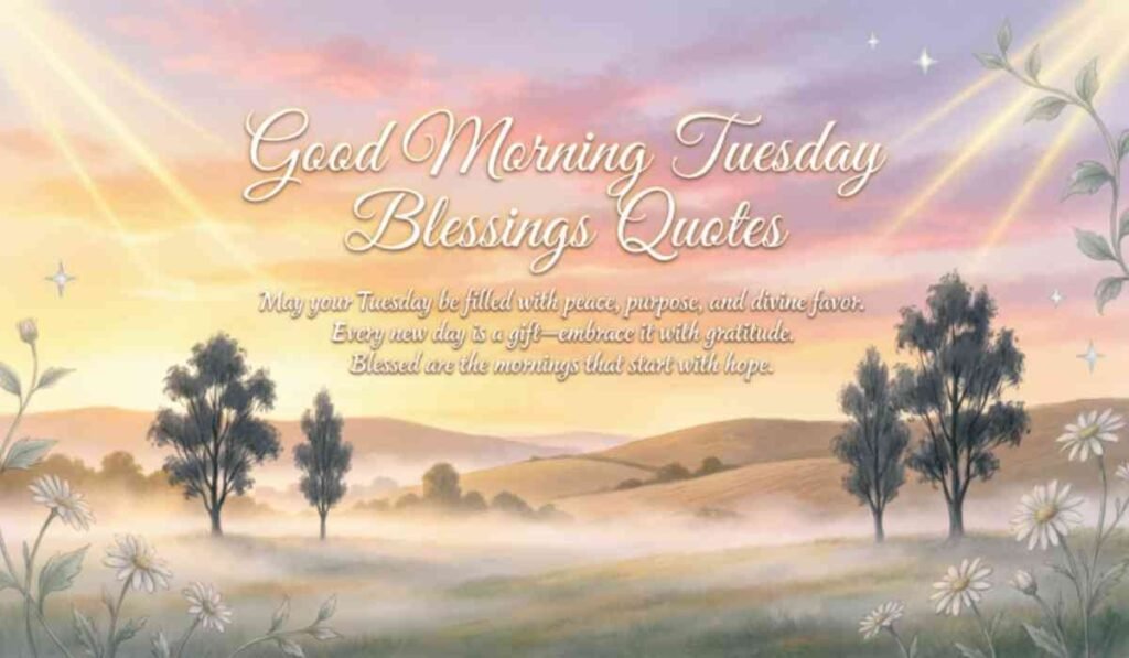 Inspirational Good Morning Tuesday Blessings Quotes