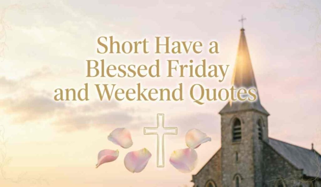 Short Have a Blessed Friday and Weekend Quotes