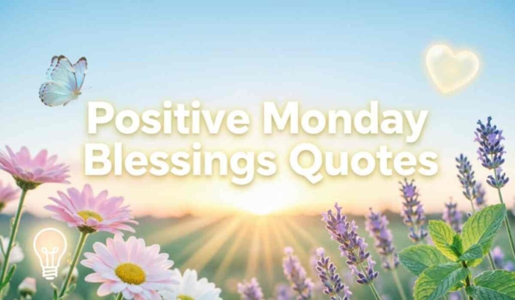Positive Monday Blessings Quotes
